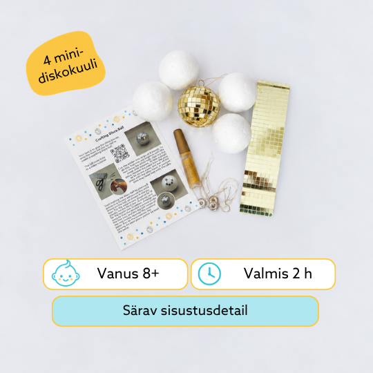 Mini-diskopallide meisterdamise komplekt – 4tk