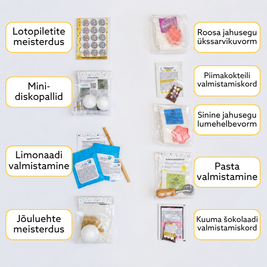 Laste tegevuskarp – vali ise 5 tegevust