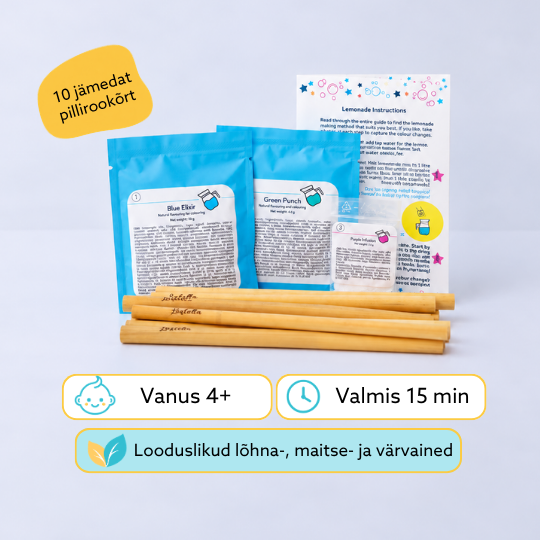 Värvimuutva limonaadi valmistamise komplekt